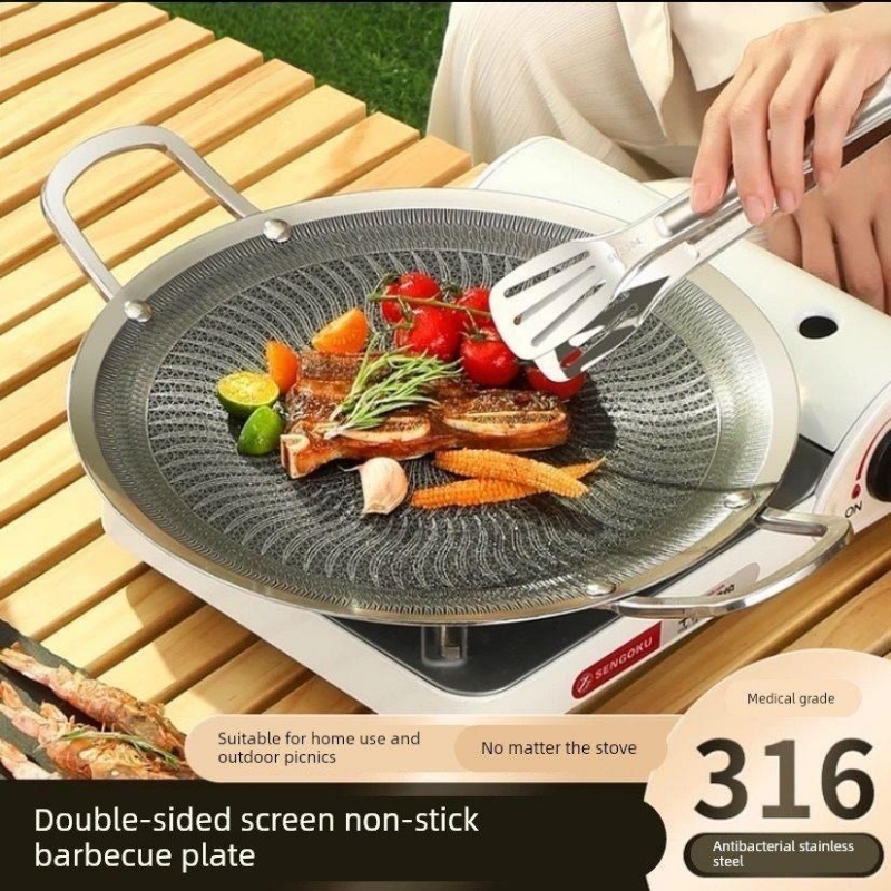 Camping Cooking With Gas - Sartén Multifuncional de Acero Inoxidable 316