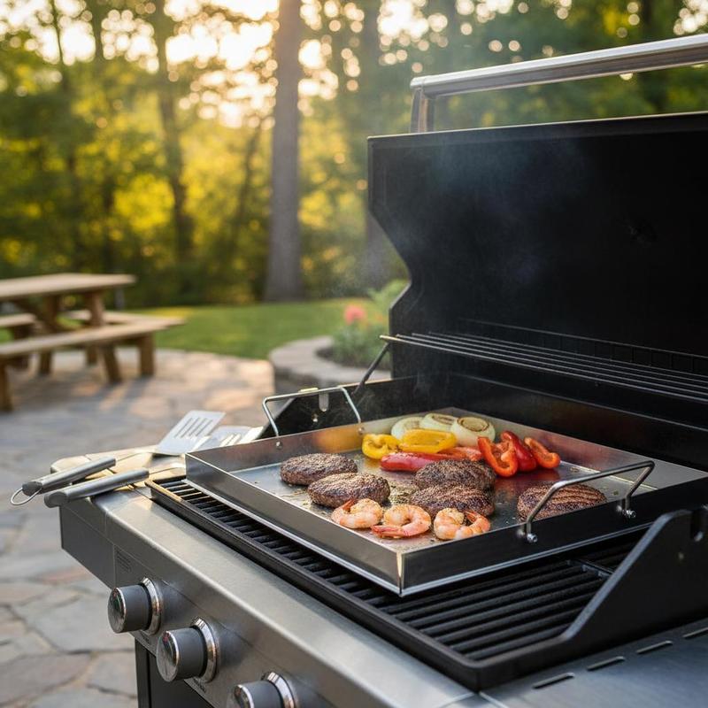 Camping Cooking With Gas - Plancha universal de superficie plana de