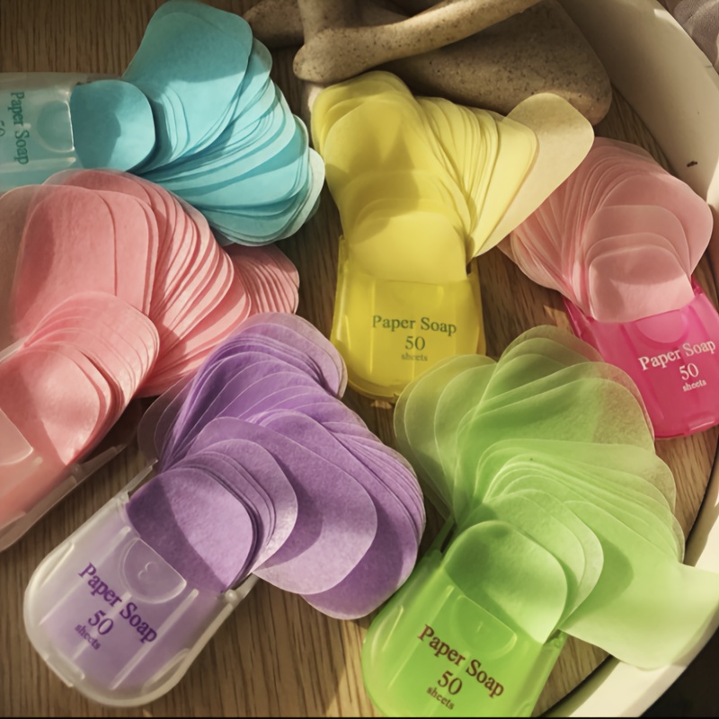 Biodegradable Soap Camp - 50 hojas de jabón portátiles |