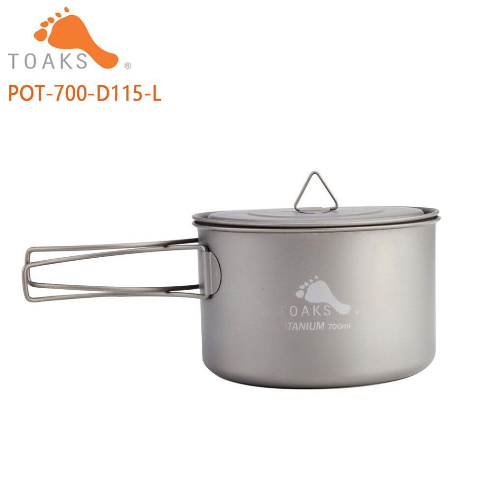 Camping Cooking Cup - TOAKS-ollas de titanio puro para acampar,
