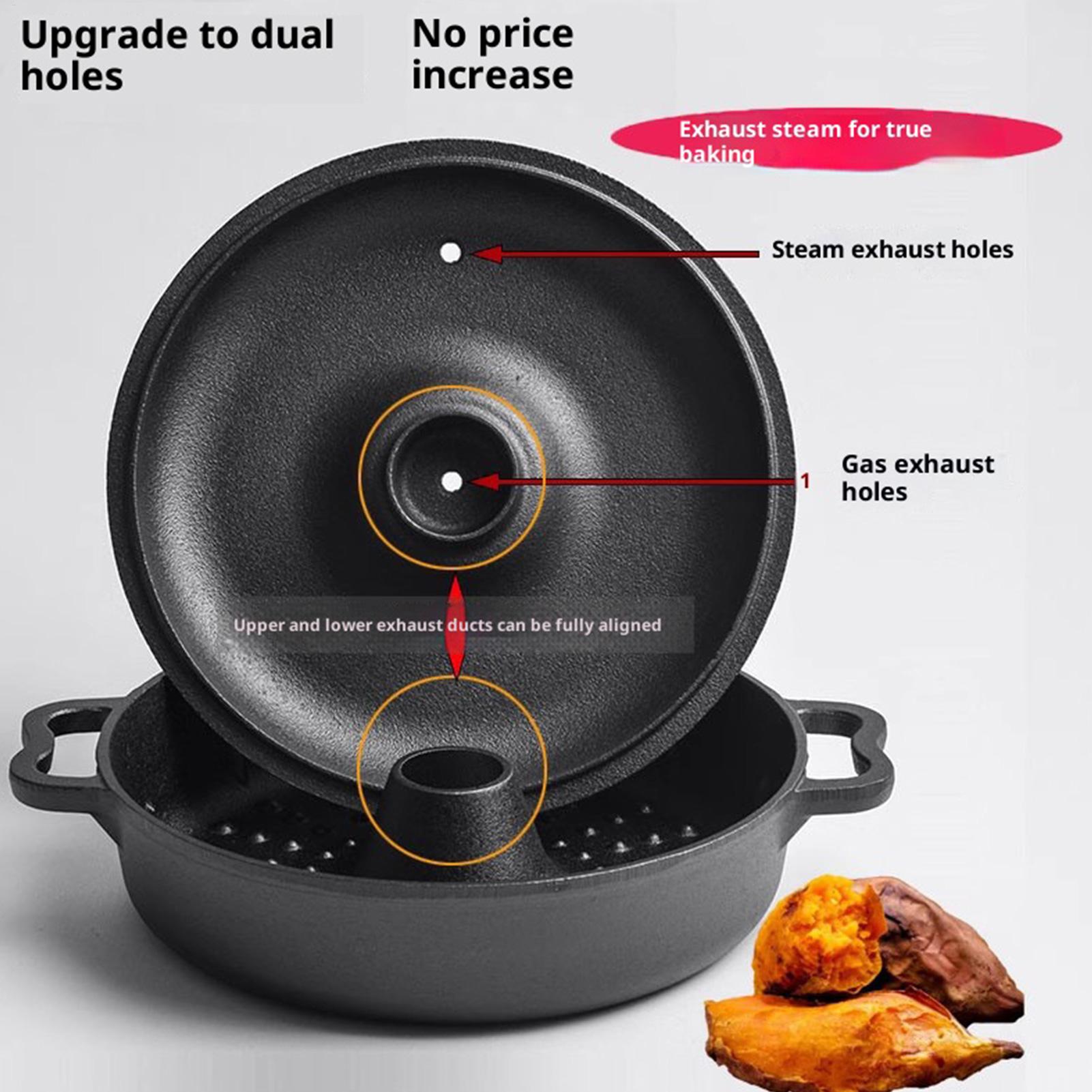 Camping Cooking Cast Iron - Caldero de hierro fundido para cocinar,