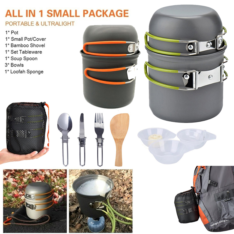 Camping Cooking Kitchen Set - Nuevo Olla de Camping portátil para