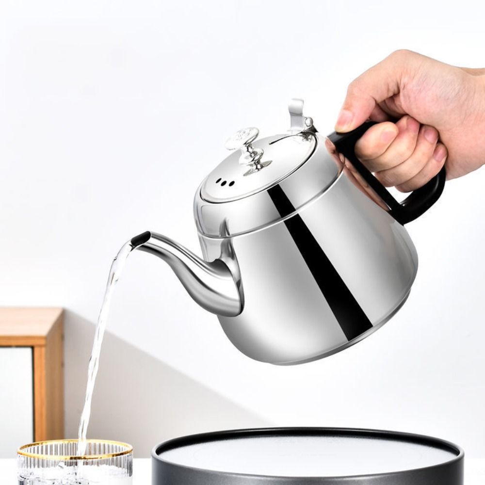 Camping Cooking Kettle - Tetera de acero inoxidable con filtro,
