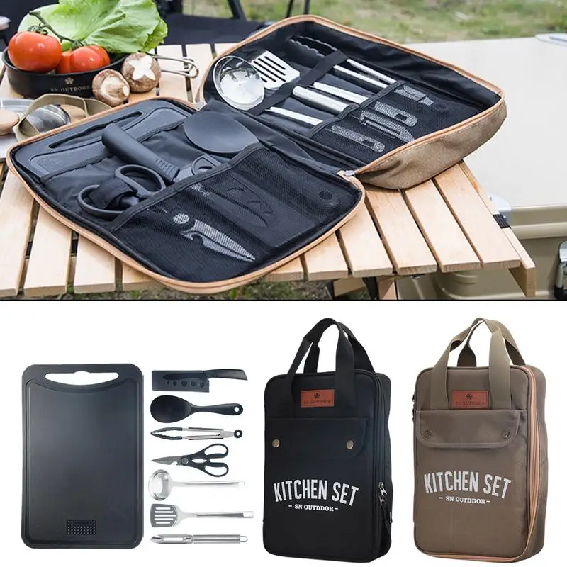 Camping Cooking Pots And Pans - Juego de Utensilios de Cocina para