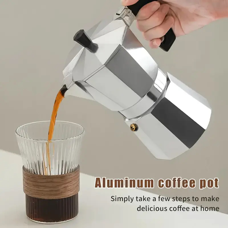Camping Cooking Utensils - Cafetera Moka Clásica de Aluminio de