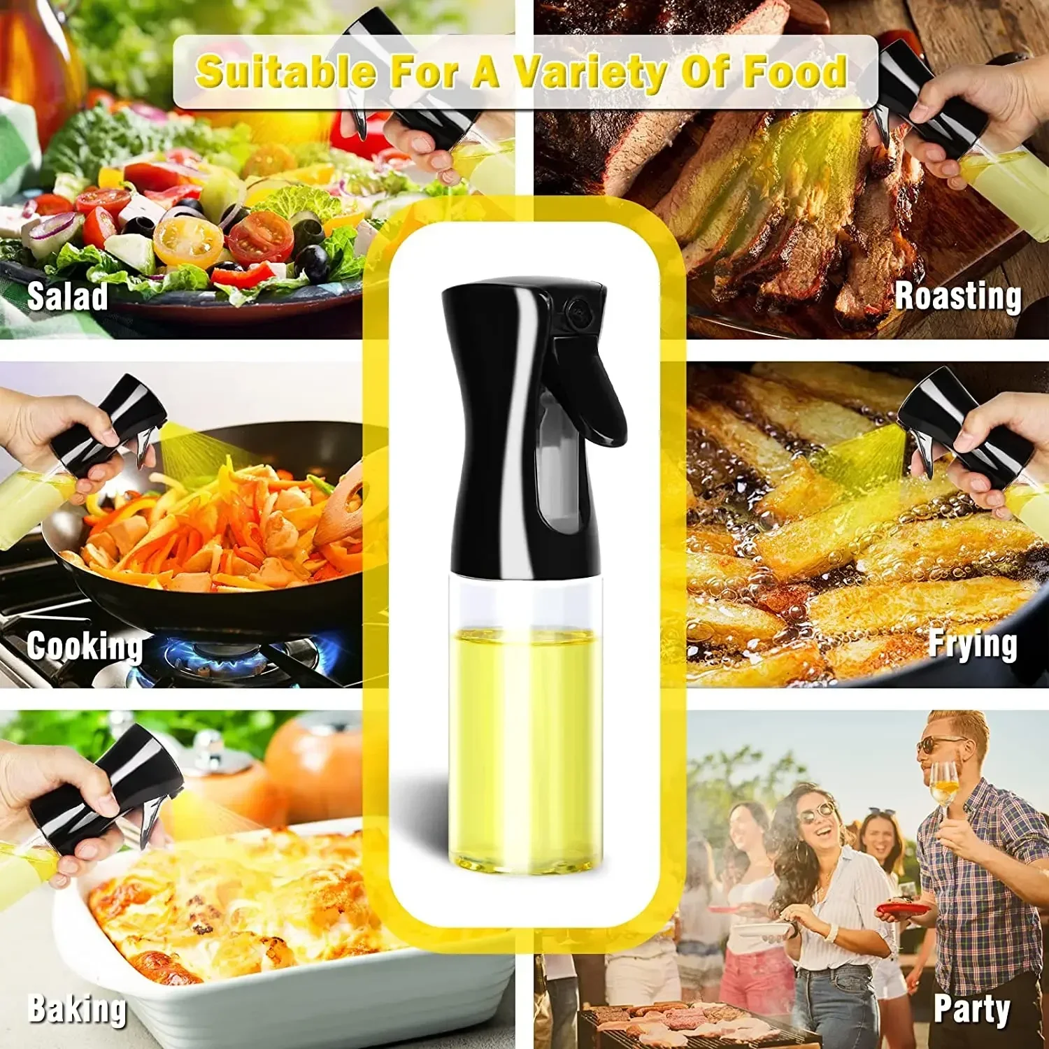 Camping Cooking Oil Container - Botella pulverizadora de aceite de plástico