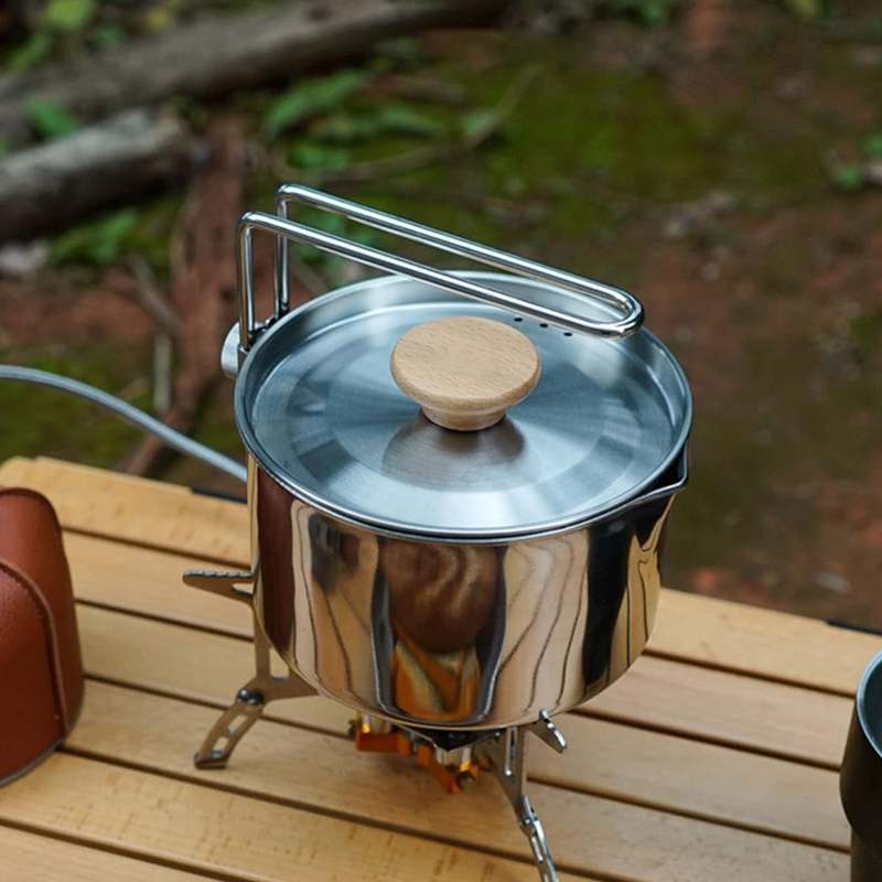 Camping Cooking Kettle - Tetera de acero inoxidable 304 de