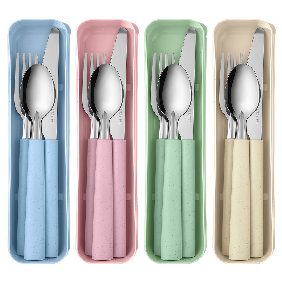 Camping Cooking Knife Set - 1 juego de cubiertos portátiles de