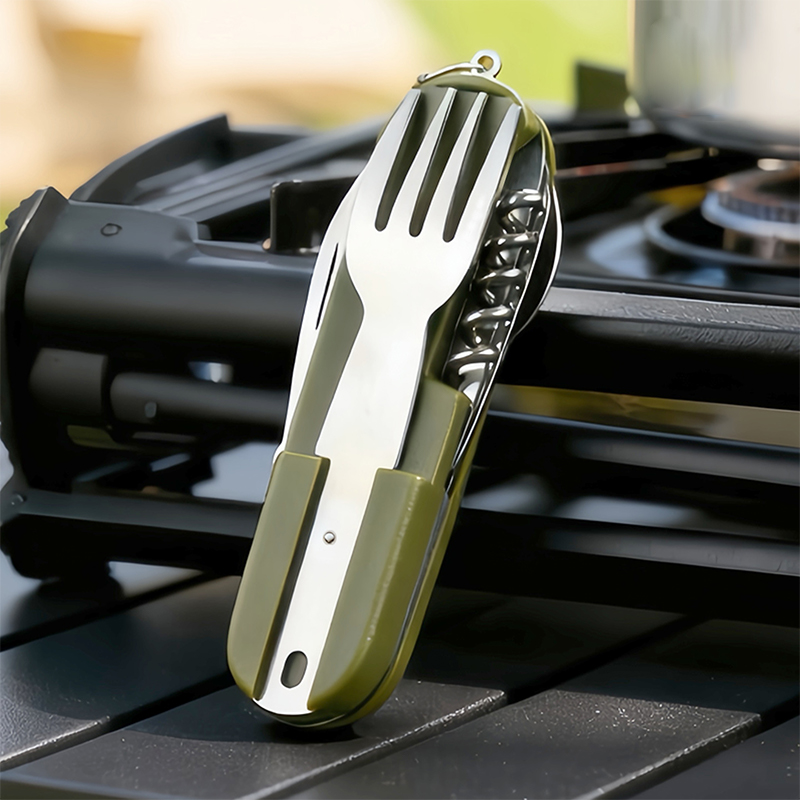 Camping Cooking Knife Set - Nuevo juego de cubiertos de acero