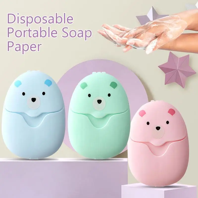 Biodegradable Soap Camp - 50 Uds. Hojas de jabón de