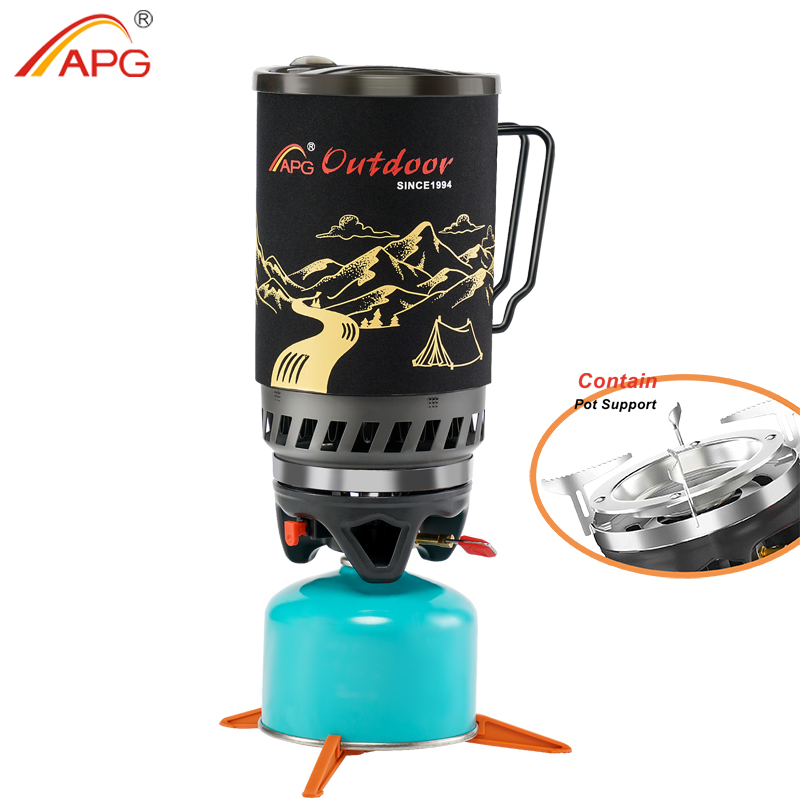 Camping Cooking One Pot - APG-sistema de cocina portátil de 1400ml,