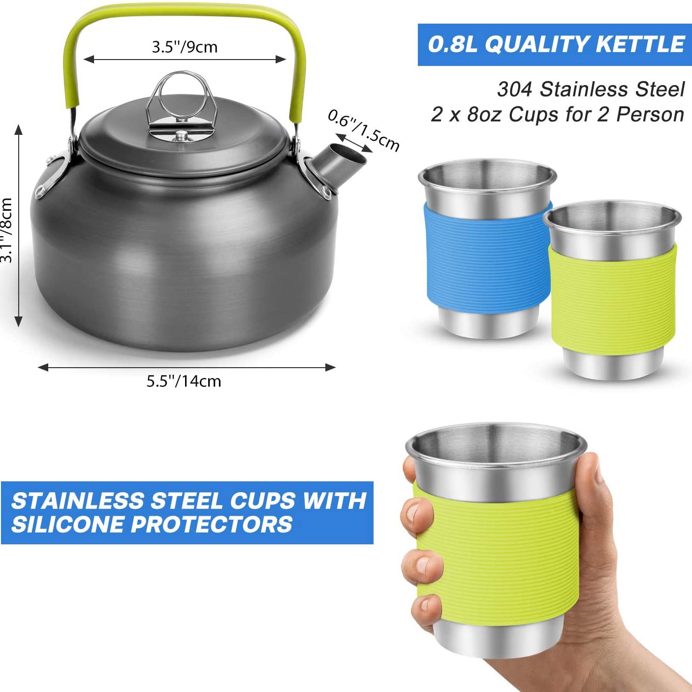 Juego de Cocina para Acampar a - Camping Cooking Kettle reseña y precio