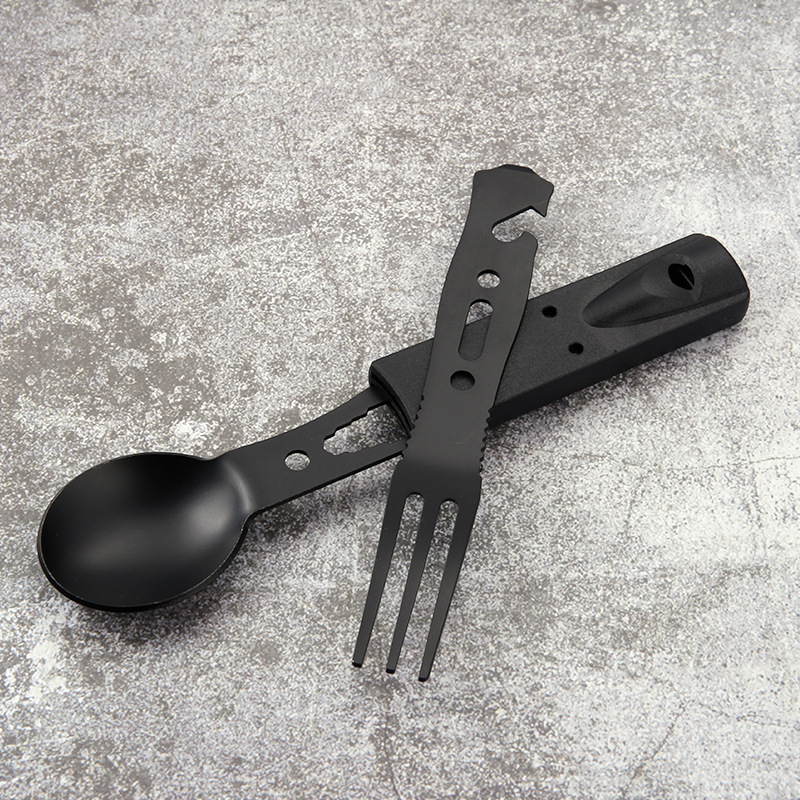 Juego de Cubiertos de Acero In - Camping Cooking Knife Set reseña y precio
