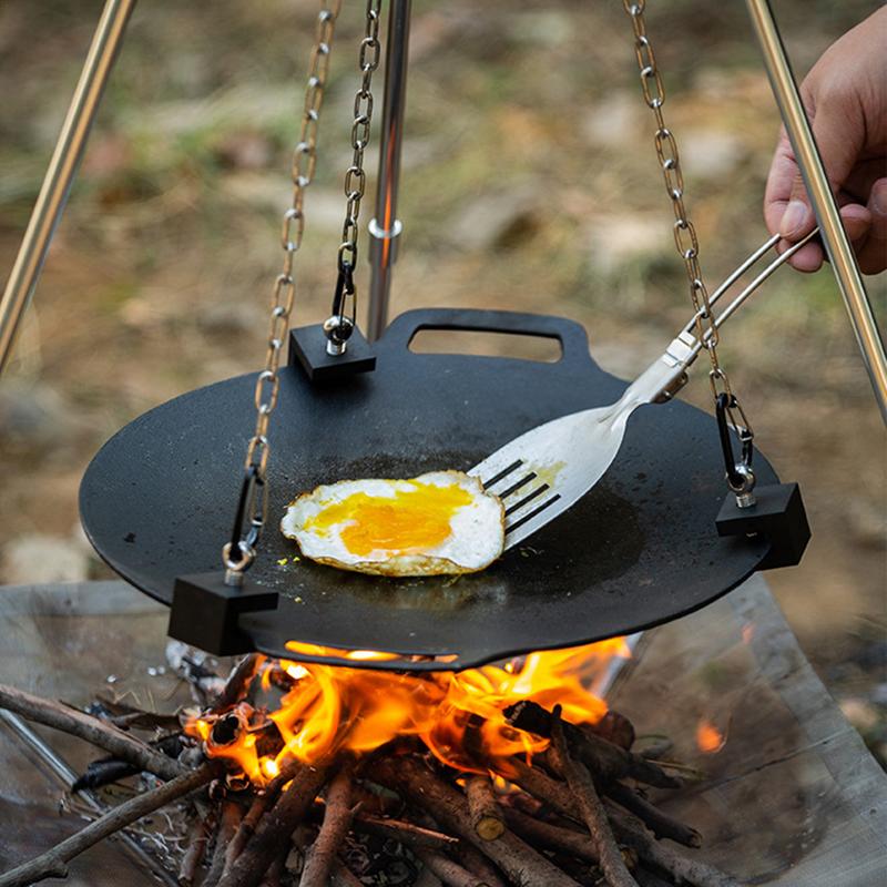 Trípode para fogatas al aire l - Camping Cooking One Pot reseña y precio