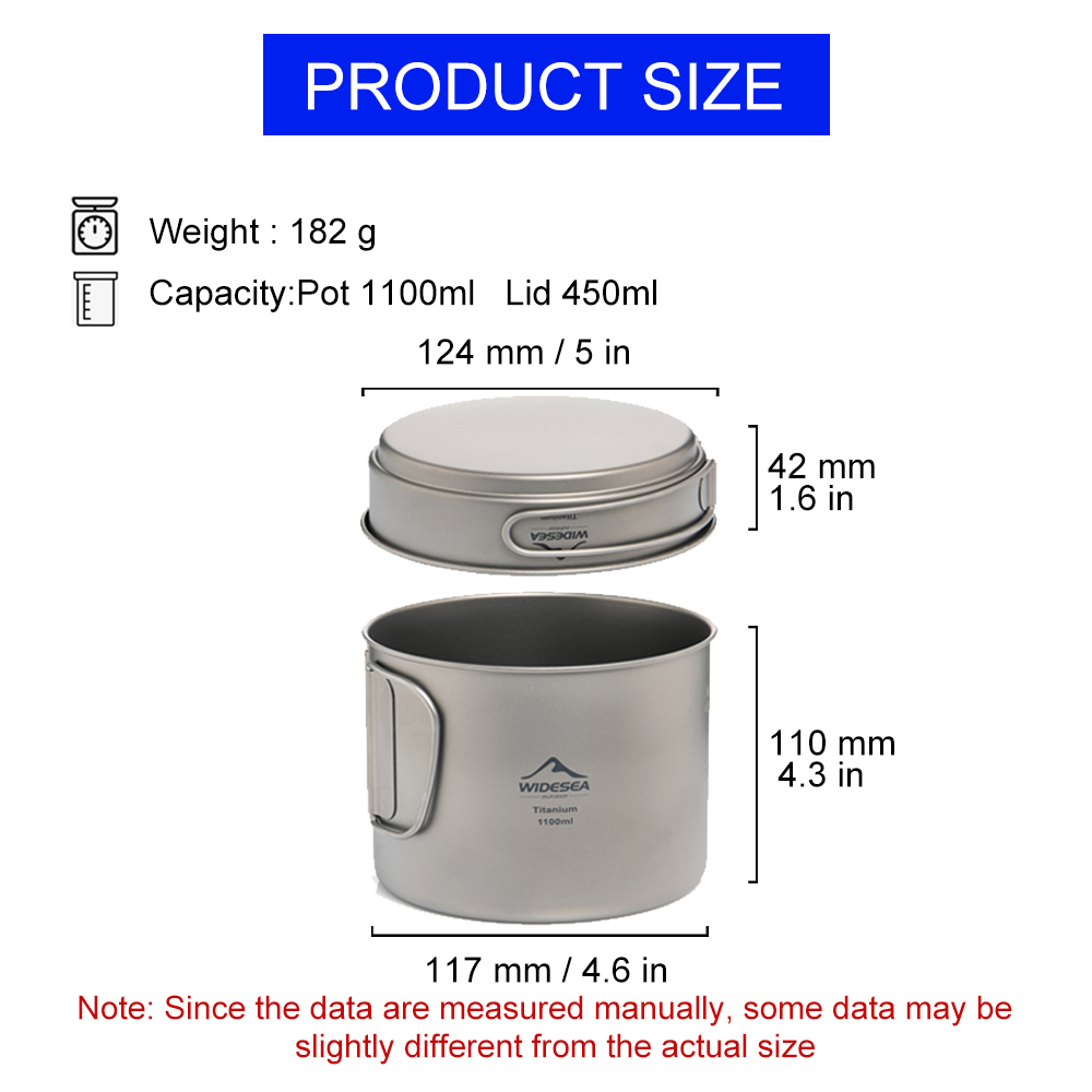 Widesea Olla de camping ultral - Camping Cooking Cup reseña y precio