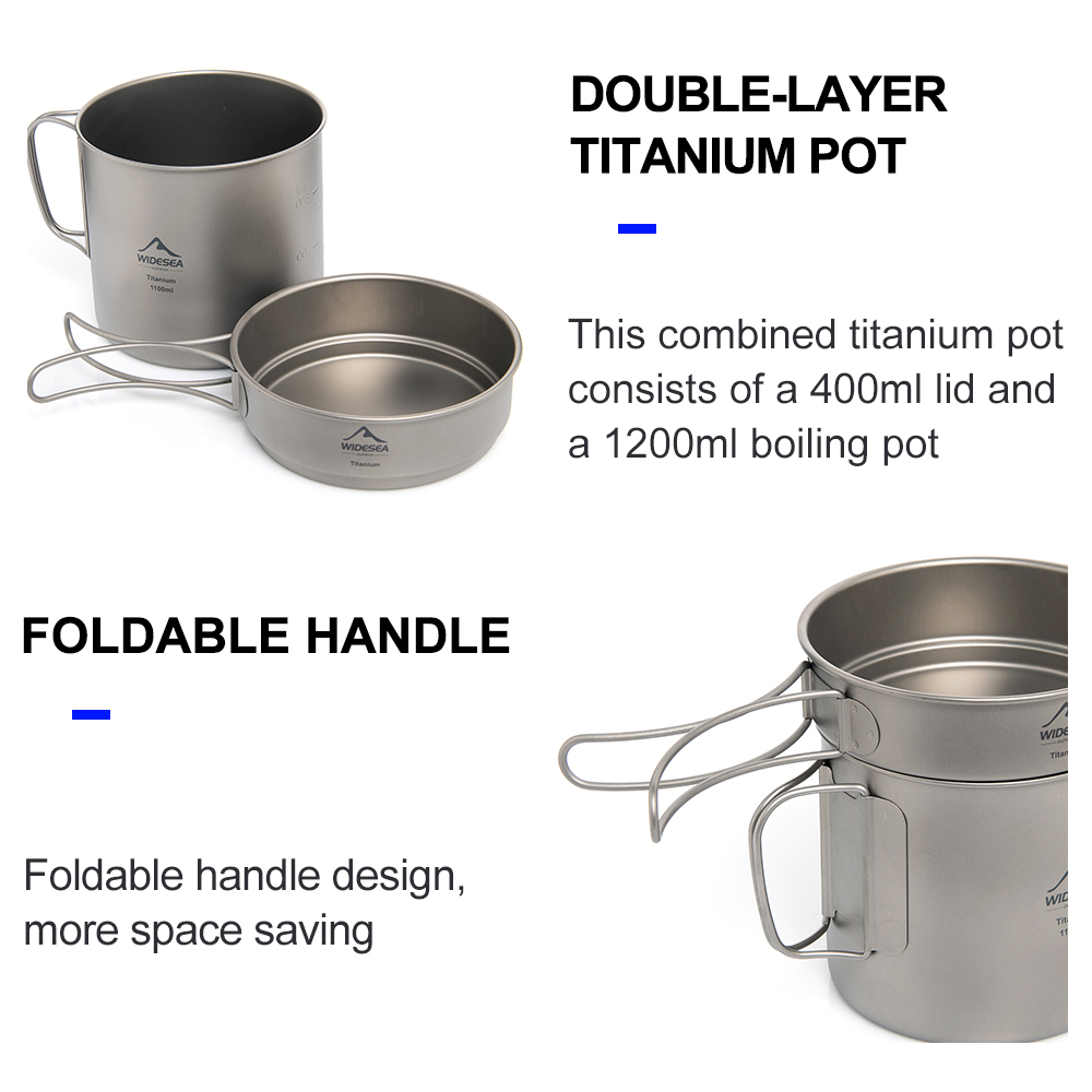 Widesea Olla de camping ultral - Camping Cooking Cup reseña y precio
