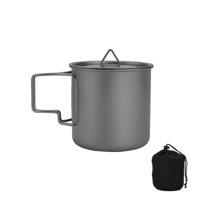 Taza de camping de titanio con - Camping Cooking Cup reseña y precio