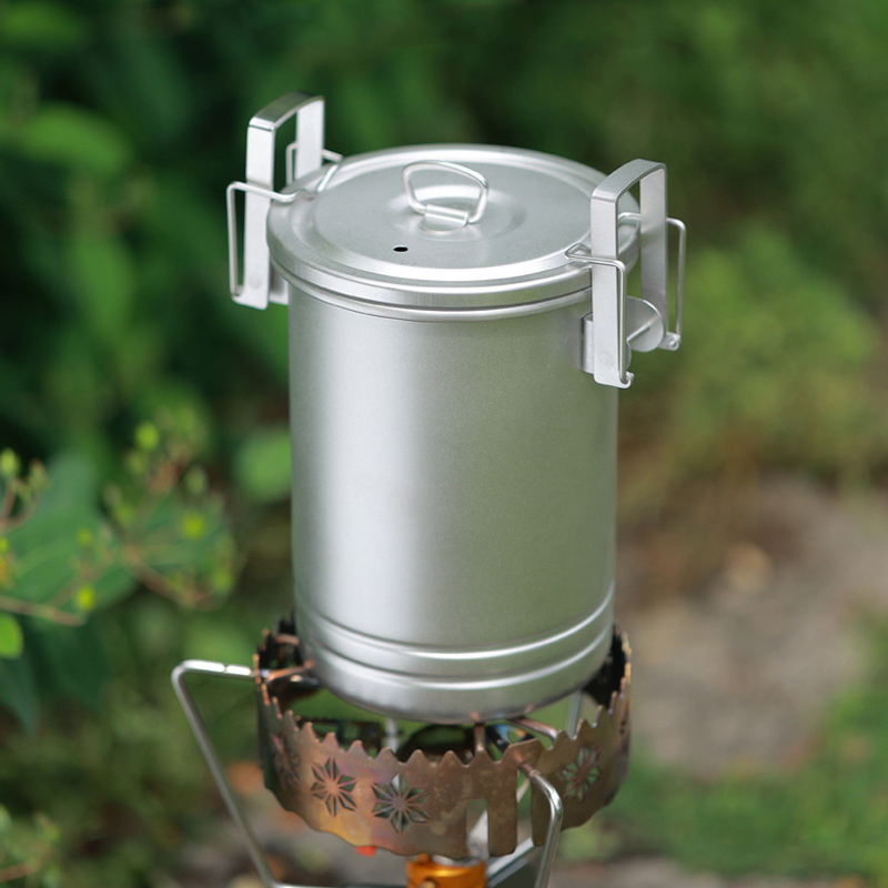 Olla de vapor para cocinar al  - Camping Cooking One Pot reseña y precio