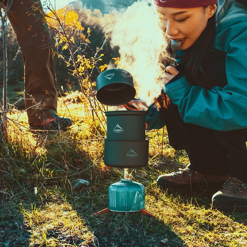 Widesea-Juego de estufa de Cam - Camping Cooking One Pot reseña y precio