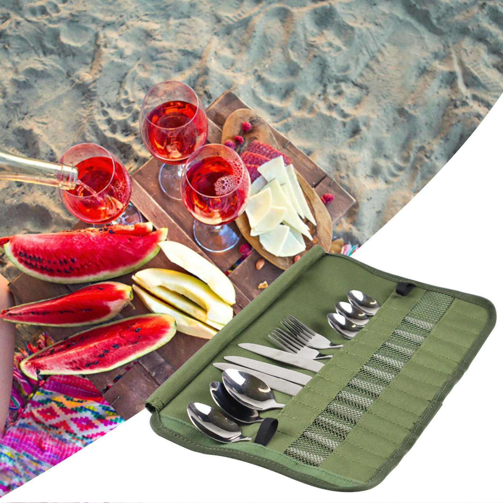 Bolsa enrollable para utensili - Camping Cooking Box Set reseña y precio