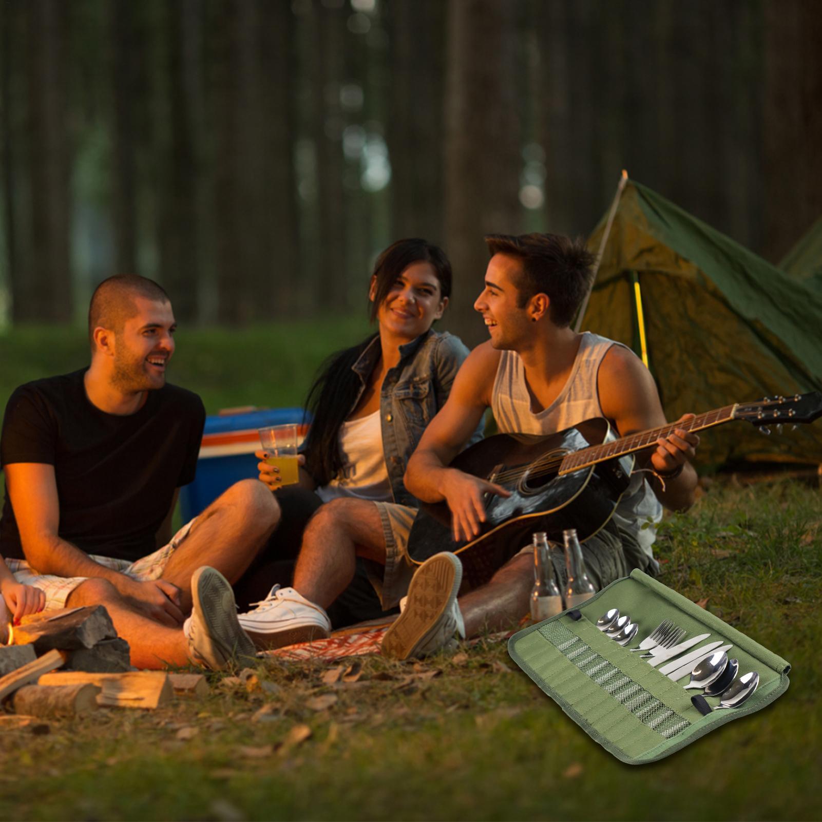 Bolsa enrollable para utensili - Camping Cooking Box Set reseña y precio