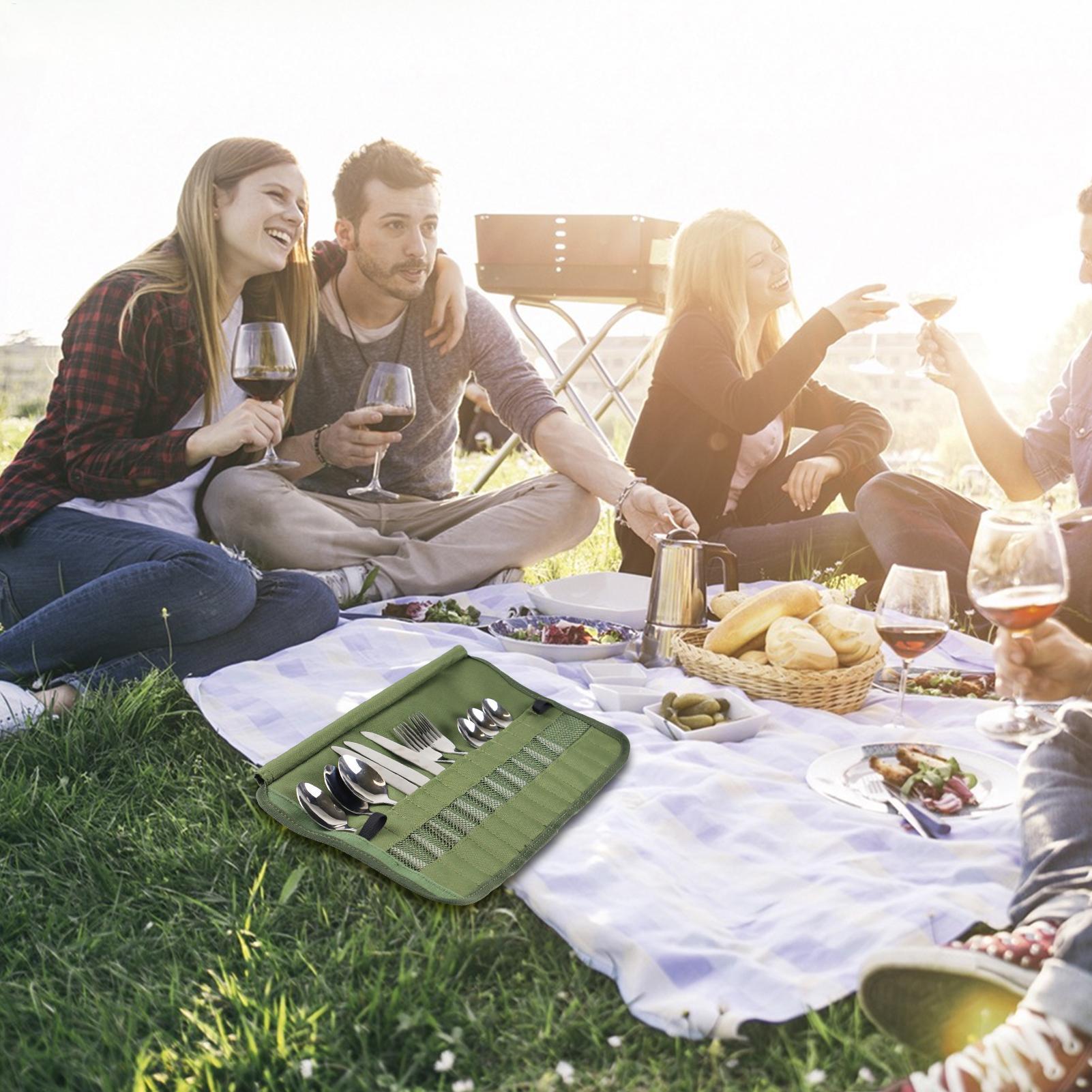 Bolsa enrollable para utensili - Camping Cooking Box Set reseña y precio