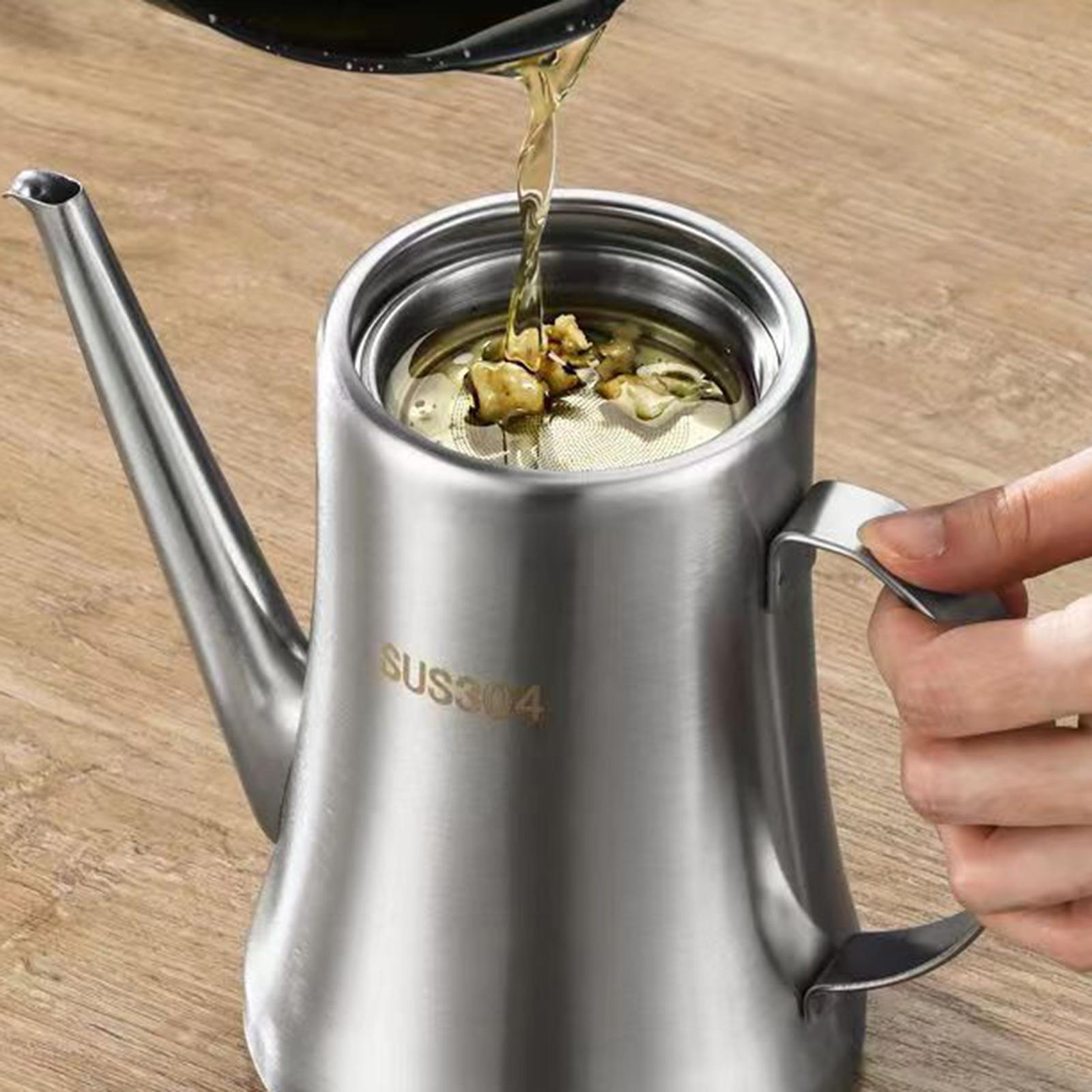 Dispensador de aceite de acero - Camping Cooking Oil Container reseña y precio