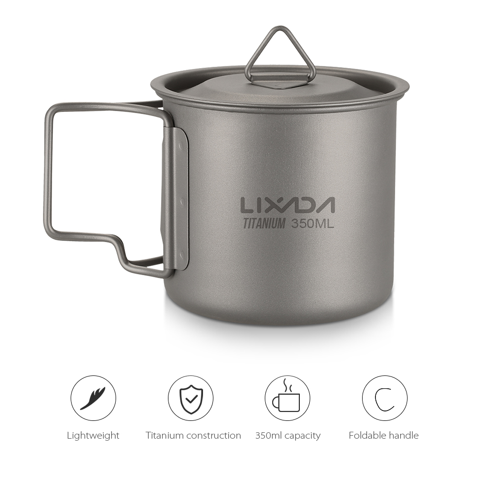Taza de titanio ultraligera, t - Camping Cooking Cup reseña y precio