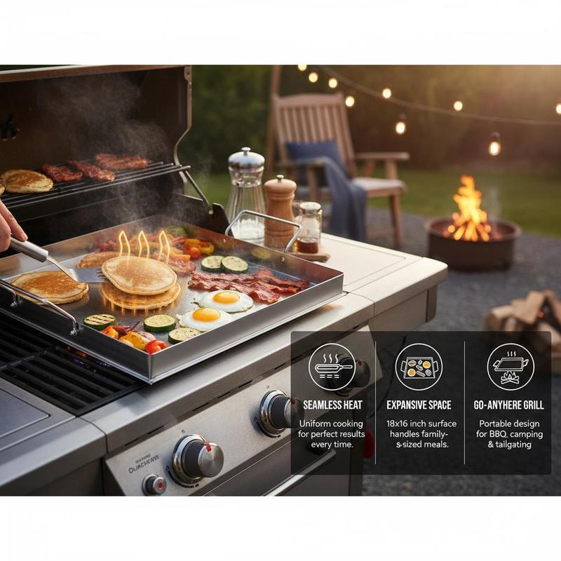 Plancha universal de superfici - Camping Cooking With Gas reseña y precio
