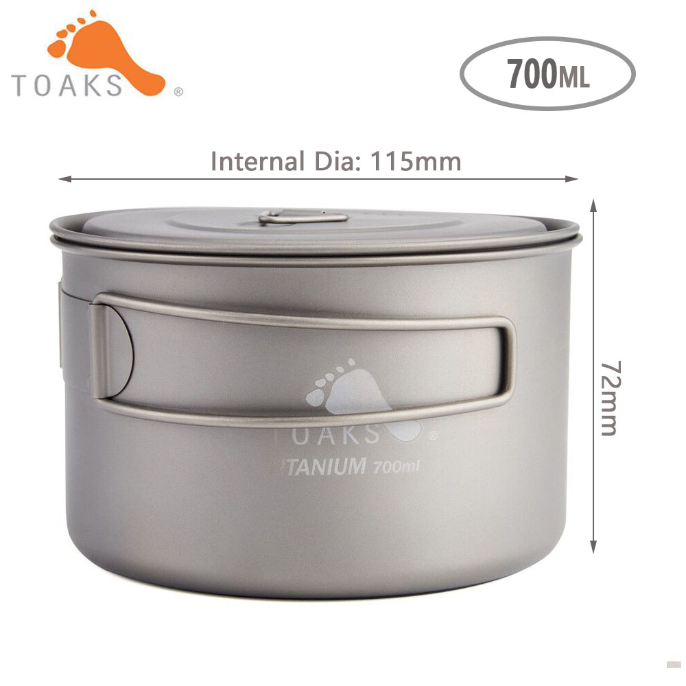 TOAKS-ollas de titanio puro pa - Camping Cooking Cup reseña y precio