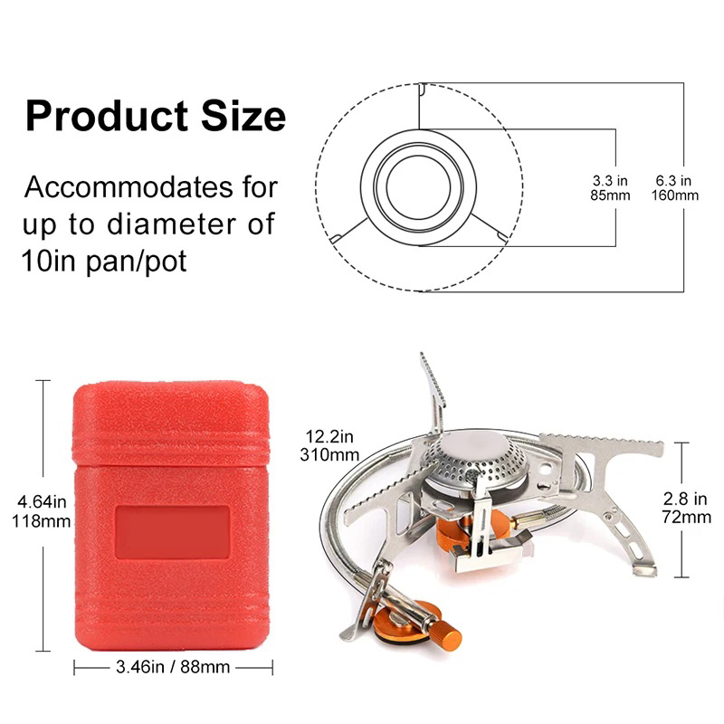Estufa de Gas para acampar, es - Camping Cooking Windshield reseña y precio