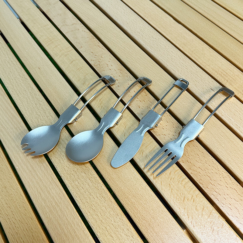 Juego de cuchara y tenedor ple - Camping Cooking Knife Set reseña y precio