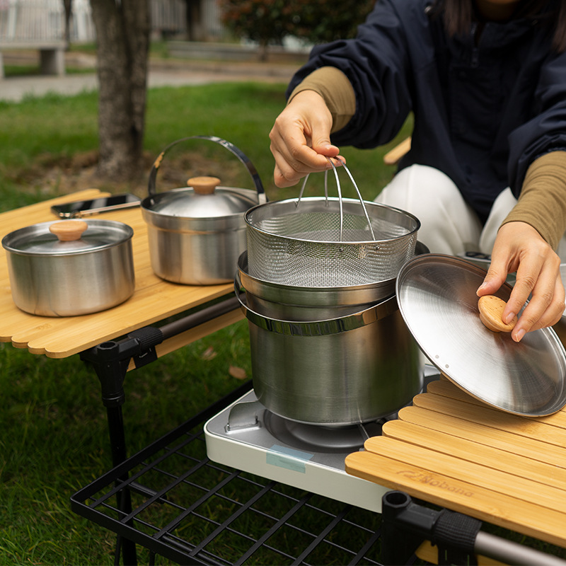 NOBANA, el más nuevo juego de  - Camping Cooking Pots And Pans reseña y precio
