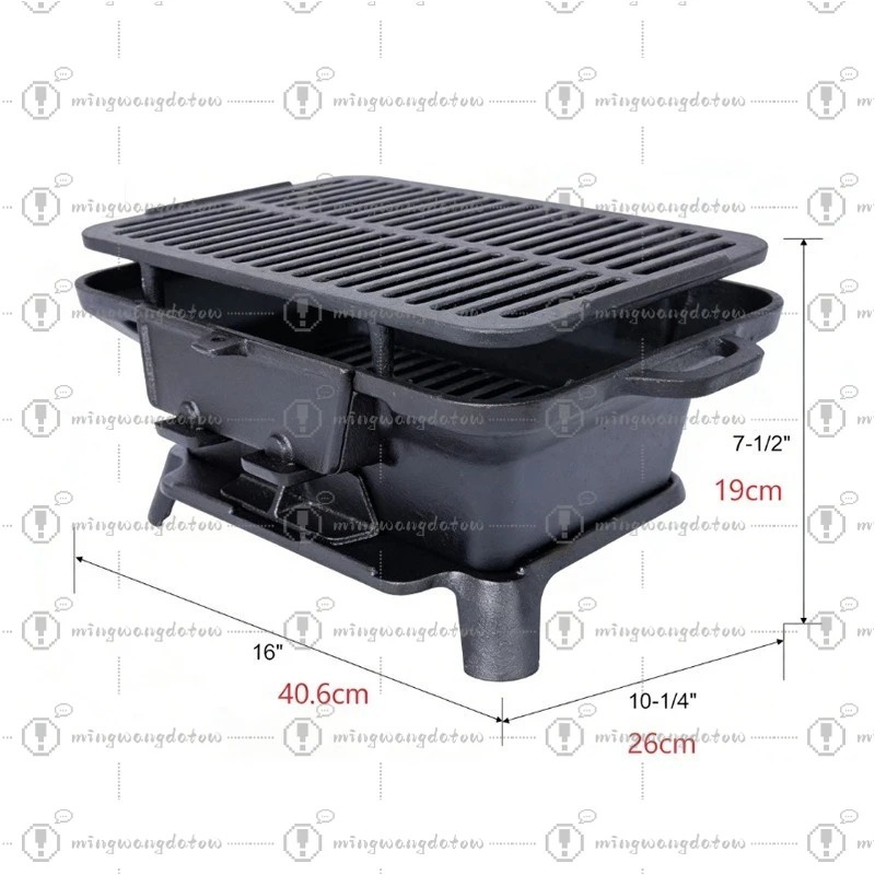 Parrilla de Carbón de Hierro F - Camping Cooking Cast Iron reseña y precio