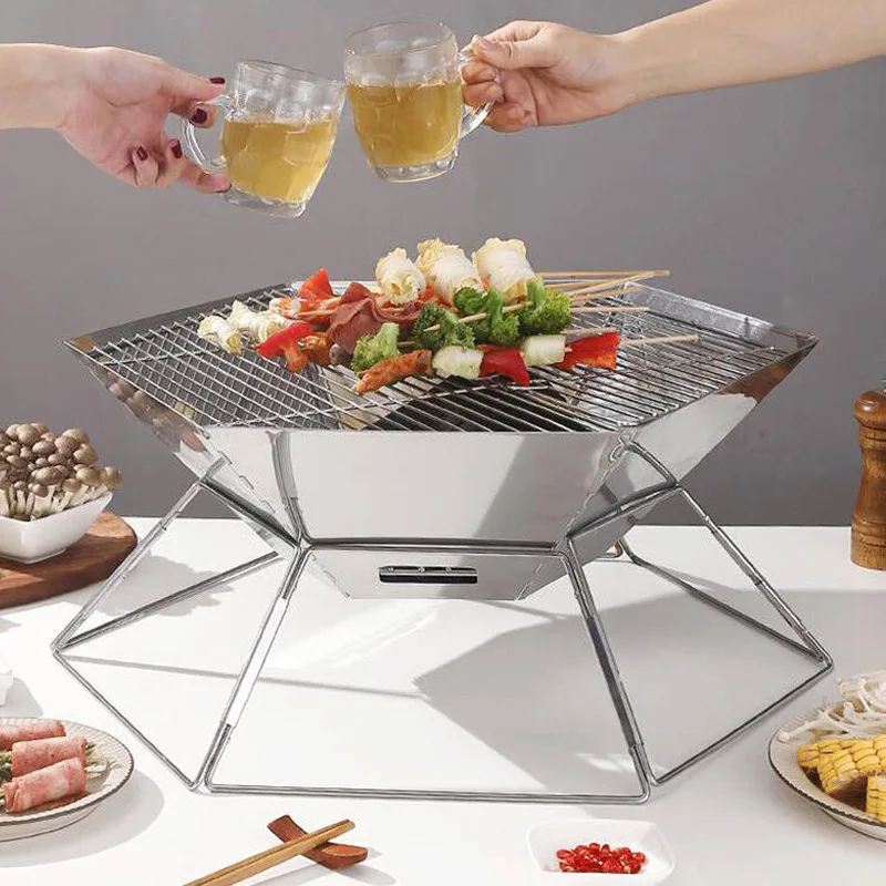Parrilla de Carbón Plegable Po - Camping Cooking Must Haves reseña y precio