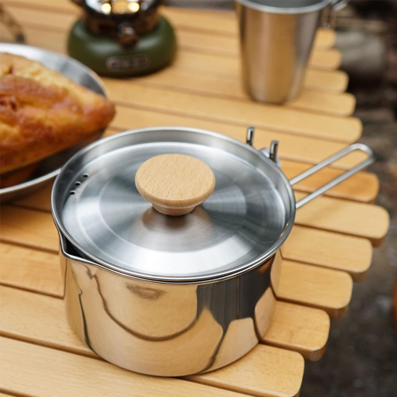 Tetera de acero inoxidable 304 - Camping Cooking Kettle reseña y precio