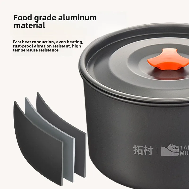 Juego de utensilios de cocina  - Camping Cooking Pots And Pans reseña y precio