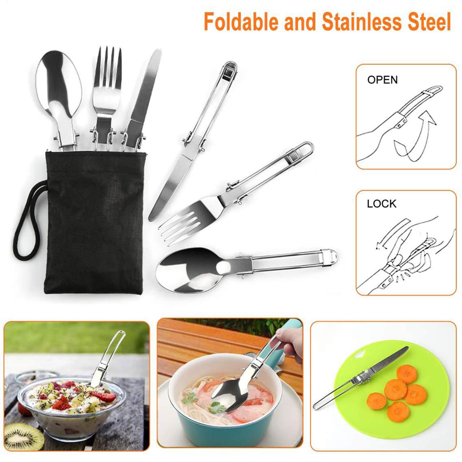 Juego de cocina para mochilero - Camping Cooking Knife Set reseña y precio