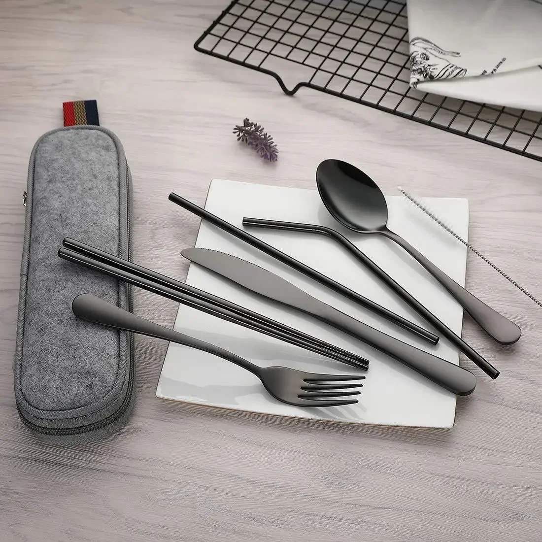 Juego de cubiertos de viaje re - Camping Cooking Knife Set reseña y precio