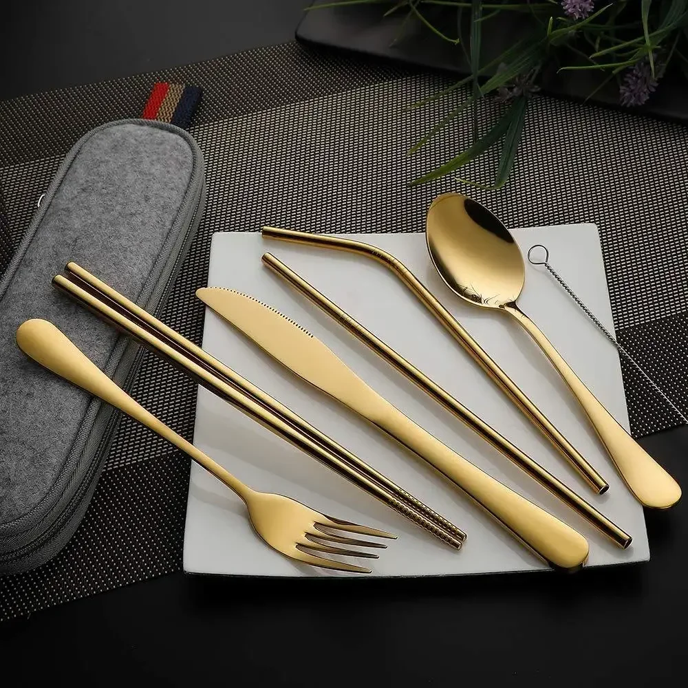 Juego de cubiertos de viaje re - Camping Cooking Knife Set reseña y precio