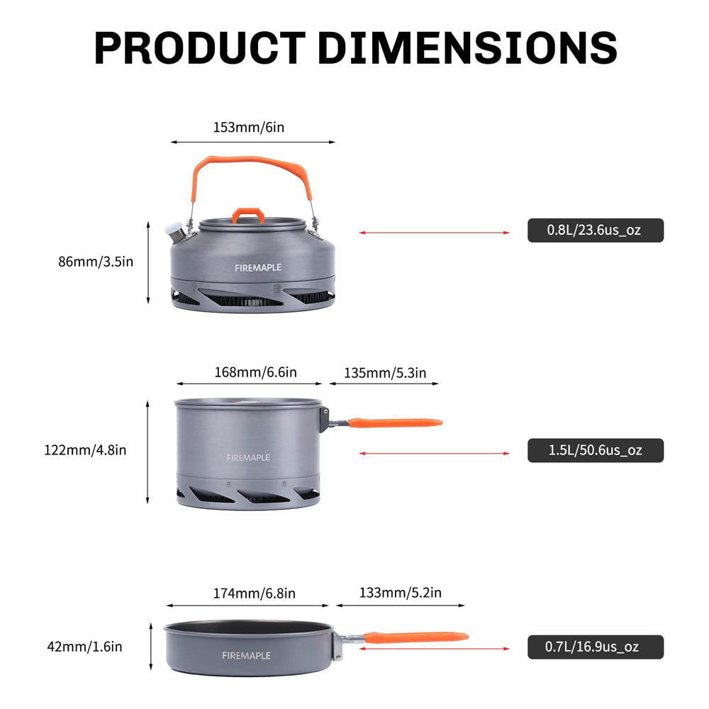 Fire Maple utensilios Camping  - Camping Cooking Pots And Pans reseña y precio