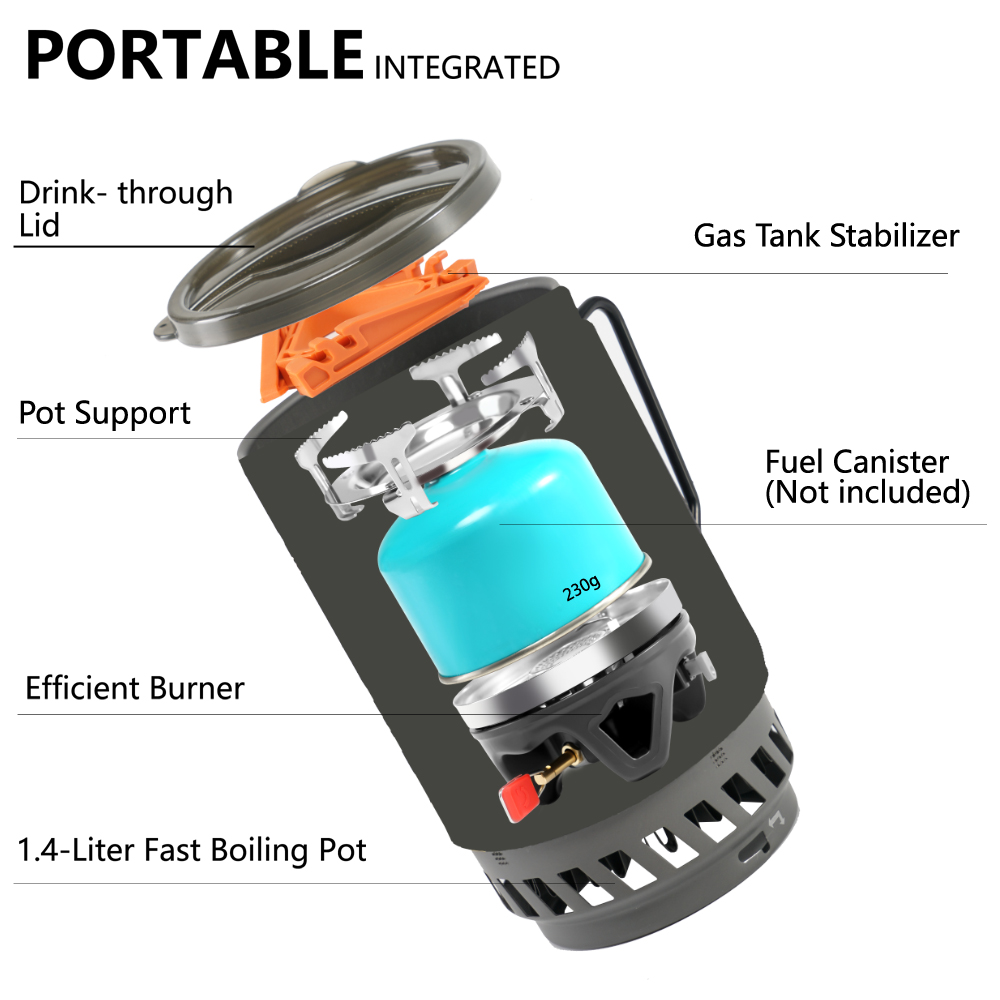 APG-sistema de cocina portátil - Camping Cooking One Pot reseña y precio