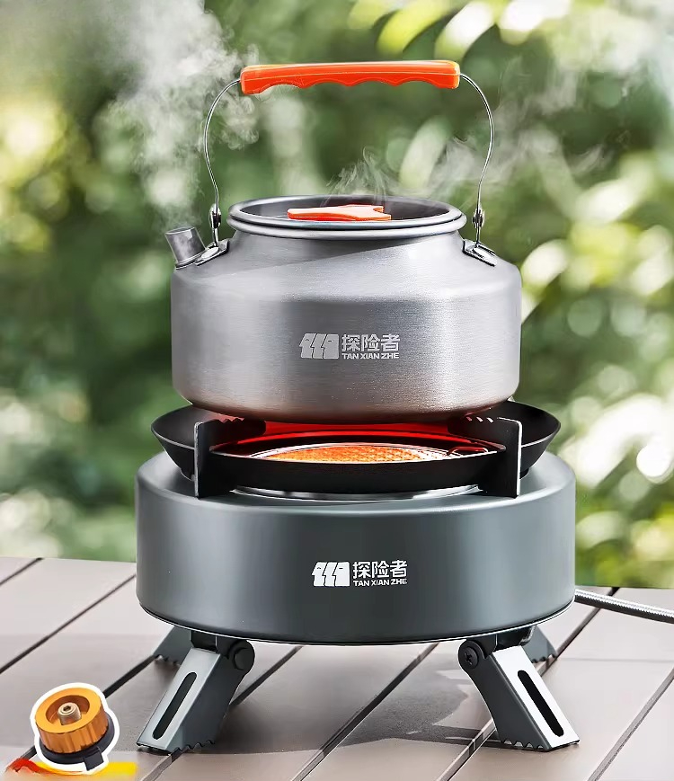 Estufa de Gas Portátil Desmont - Camping Cooking Box Set reseña y precio