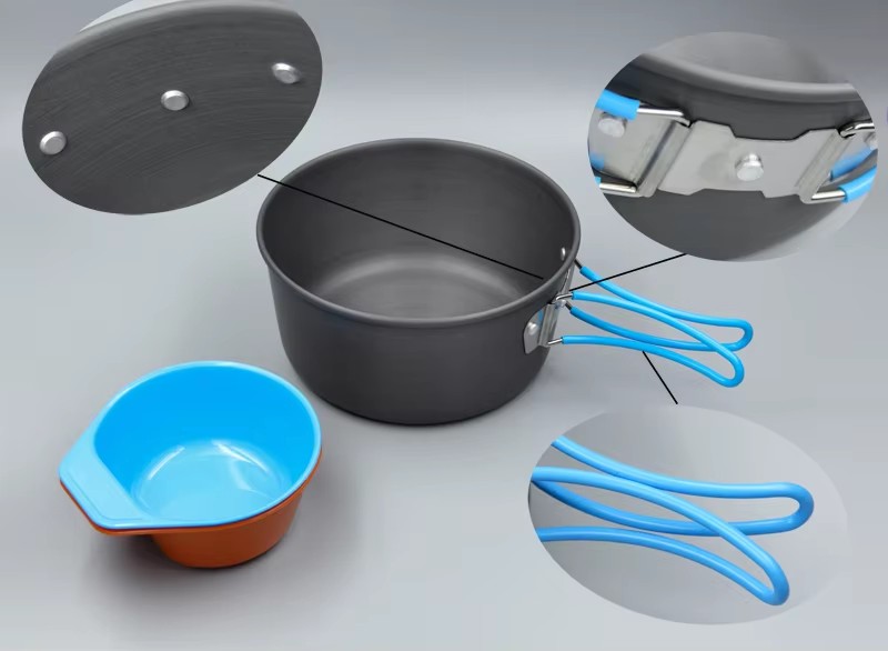 Utensilios de cocina para acam - Camping Cooking Pots And Pans reseña y precio