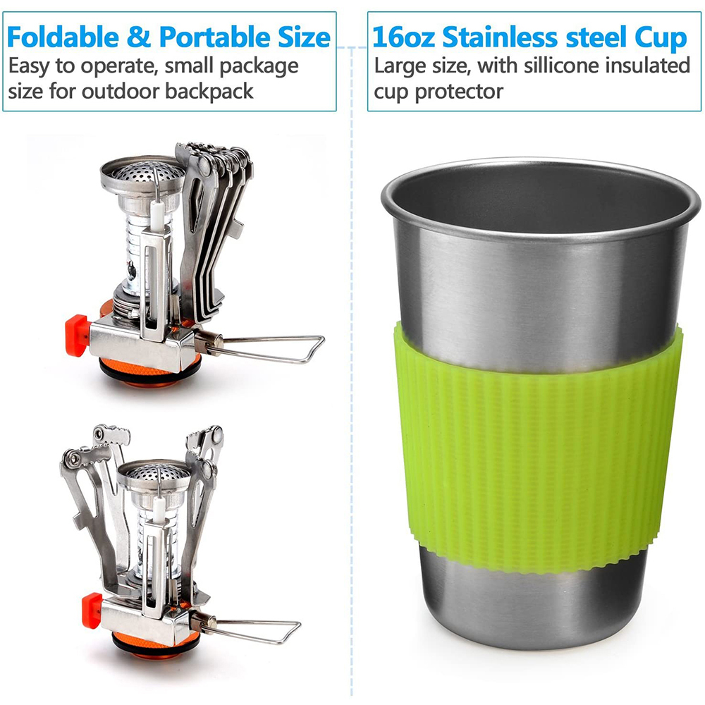 Kit de utensilios de cocina pa - Camping Cooking Kitchen Set reseña y precio