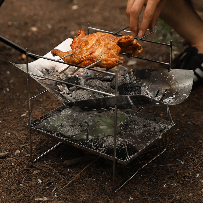 Estufa de leña para acampar, e - Camping Cooking Windshield reseña y precio